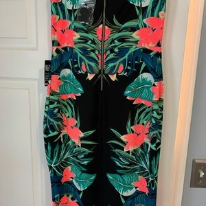 Floral midi tub top dress! Never been worn!
